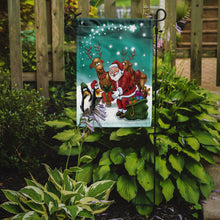 Load image into Gallery viewer, Santa Claus Christmas with the penguins Garden Flag – Decorative Outdoor Yard Flag APH3872GF