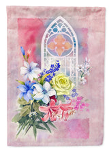 Load image into Gallery viewer, Church Window and Flowers Garden Flag - Outdoor Decorative Yard Flag APH3934GF
