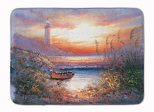 Load image into Gallery viewer, Lighthouse Scene with Boat Machine Washable Memory Foam Mat APH4130RUG