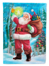 Load image into Gallery viewer, Christmas Santa Rining the Bell Flag Canvas House Size APH5001CHF