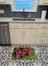 Load image into Gallery viewer, Pink Tulips Machine Washable Memory Foam Mat APH5048RUG