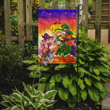 Load image into Gallery viewer, Witch Voodoo Scarecrow Halloween Garden Flag – Decorative Outdoor Yard Flag APH5129GF