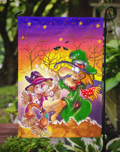 Load image into Gallery viewer, Witch Voodoo Scarecrow Halloween Garden Flag – Decorative Outdoor Yard Flag APH5129GF