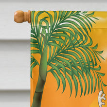 Load image into Gallery viewer, Beach Christmas Santa Claus Napping Flag Canvas House Size APH5149CHF