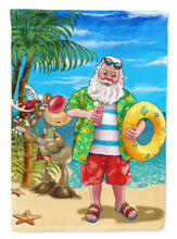 Load image into Gallery viewer, Beach Christmas Santa Claus Swimming Flag Canvas House Size APH5150CHF
