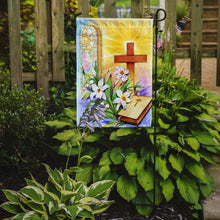 Load image into Gallery viewer, Easter Cross and Bible in Stain Glass Window Garden Flag - Outdoor Decorative Yard Flag APH5433GF