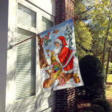 Load image into Gallery viewer, Christmas Santa Claus handing out presents Flag Canvas House Size APH5444CHF