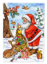 Load image into Gallery viewer, Christmas Santa Claus handing out presents Flag Canvas House Size APH5444CHF