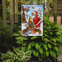 Load image into Gallery viewer, Christmas Santa Claus handing out presents Garden Flag – Decorative Outdoor Yard Flag APH5444GF