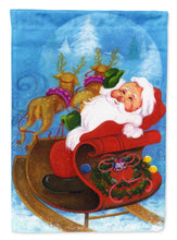 Load image into Gallery viewer, Christmas Santa Claus Good Night Flag Canvas House Size APH5775CHF
