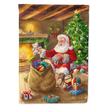 Load image into Gallery viewer, Christmas Santa Claus Unloading Toys Flag Canvas House Size APH5793CHF