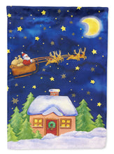 Load image into Gallery viewer, Christmas Santa Claus Across the Sky Garden Flag – Decorative Outdoor Yard Flag APH5898GF