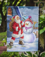 Load image into Gallery viewer, Christmas Santa Claus and Snowman Garden Flag – Decorative Outdoor Yard Flag APH6200GF