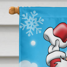 Load image into Gallery viewer, Christmas Santa Claus Snowboarding Flag Canvas House Size APH6388CHF