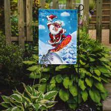 Load image into Gallery viewer, Christmas Santa Claus Snowboarding Garden Flag – Decorative Outdoor Yard Flag APH6388GF