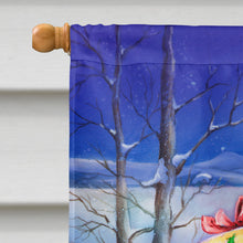 Load image into Gallery viewer, Christmas Santa Claus with Rabbits Flag Canvas House Size APH6556CHF