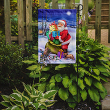 Load image into Gallery viewer, Christmas Santa Claus with Rabbits Garden Flag – Decorative Outdoor Yard Flag APH6556GF
