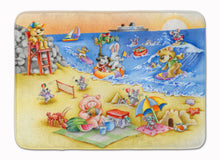Load image into Gallery viewer, Animals Swimming at the Beach Machine Washable Memory Foam Mat APH6822RUG