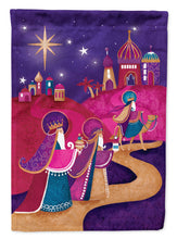 Load image into Gallery viewer, Christmas Wise Men in Purple Garden Flag – Decorative Outdoor Yard Flag APH7081GF