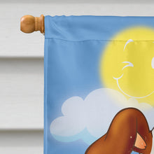 Load image into Gallery viewer, Dog Water Skiing Flag Canvas House Size
