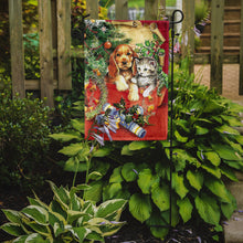 Load image into Gallery viewer, Christmas Puppy and Kitten Garden Flag – Decorative Outdoor Yard Flag APH7551GF