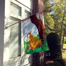 Load image into Gallery viewer, Bull under the Tree Flag Canvas House Size