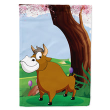 Load image into Gallery viewer, Bull under the Tree Flag Canvas House Size