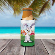 Load image into Gallery viewer, Bunny Rabbit in Mushrooms  Slim Can Hugger – Fun &amp; Functional Drink Coolers APH7632MUK