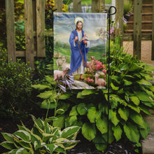 Load image into Gallery viewer, Jesus the Shepherd and his flock of sheep Garden Flag - Outdoor Decorative Yard Flag APH9640GF
