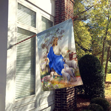 Load image into Gallery viewer, Jesus and his flock of sheep Flag Canvas House Size APH9641CHF