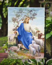 Load image into Gallery viewer, Jesus and his flock of sheep Garden Flag - Outdoor Decorative Yard Flag APH9641GF