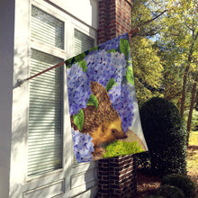 Load image into Gallery viewer, Hedgehog &amp; Hydrangea Flag Canvas House Size ASA2001CHF