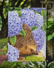 Load image into Gallery viewer, Hedgehog &amp; Hydrangea Garden Flag – Decorative Outdoor Yard Flag ASA2001GF