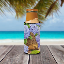 Load image into Gallery viewer, Hedgehog &amp; Hydrangea Slim Can Hugger – Fun &amp; Functional Drink Coolers ASA2001MUK
