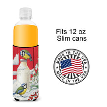Load image into Gallery viewer, Eurasian Blue Tits Birds &amp; Milk Bottles Slim Can Hugger – Fun &amp; Functional Drink Coolers ASA2003MUK