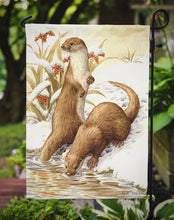 Load image into Gallery viewer, Otters &amp; Gladon Irises Garden Flag – Decorative Outdoor Yard Flag ASA2005GF