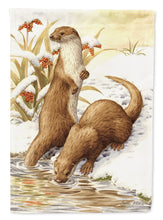 Load image into Gallery viewer, Otters &amp; Gladon Irises Garden Flag – Decorative Outdoor Yard Flag ASA2005GF