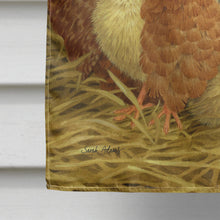 Load image into Gallery viewer, My Little Chickadees with Hen Chicken Flag Canvas House Size ASA2011CHF