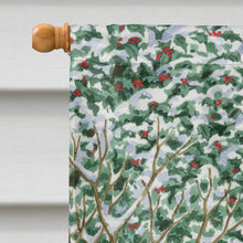 Load image into Gallery viewer, Yellow Labrador &amp; Holly Flag Canvas House Size ASA2013CHF