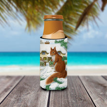 Load image into Gallery viewer, Red Squirrel &amp; Cottage Slim Can Hugger – Fun &amp; Functional Drink Coolers ASA2014MUK