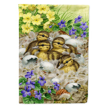 Load image into Gallery viewer, Mallard Duck Chicks Flag Canvas House Size ASA2020CHF