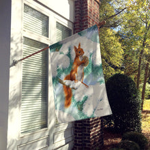 Load image into Gallery viewer, Red Squirrel with Pine Cone Flag Canvas House Size ASA2033CHF