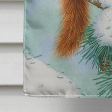 Load image into Gallery viewer, Red Squirrel with Pine Cone Flag Canvas House Size ASA2033CHF