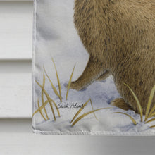 Load image into Gallery viewer, Rabbit searching for Grass in the Snow Flag Canvas House Size ASA2036CHF