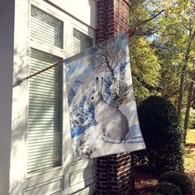 Load image into Gallery viewer, Mountain Hare White Rabbit Flag Canvas House Size ASA2037CHF