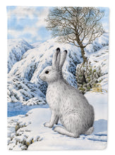 Load image into Gallery viewer, Mountain Hare White Rabbit Flag Canvas House Size ASA2037CHF