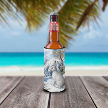 Load image into Gallery viewer, Mountain Hare White Rabbit Slim Can Hugger – Fun &amp; Functional Drink Coolers ASA2037MUK
