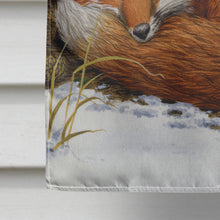 Load image into Gallery viewer, Fox Nap Time Flag Canvas House Size ASA2044CHF