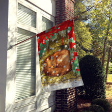 Load image into Gallery viewer, Fox Sleeping in the Snow Flag Canvas House Size ASA2045CHF