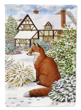 Load image into Gallery viewer, Fox by the Cottage Flag Canvas House Size ASA2046CHF